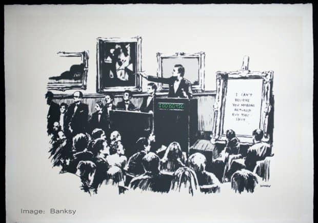 Obra de Banksy é queimada para torna-se token não fungível (NFT) - SiGMA News