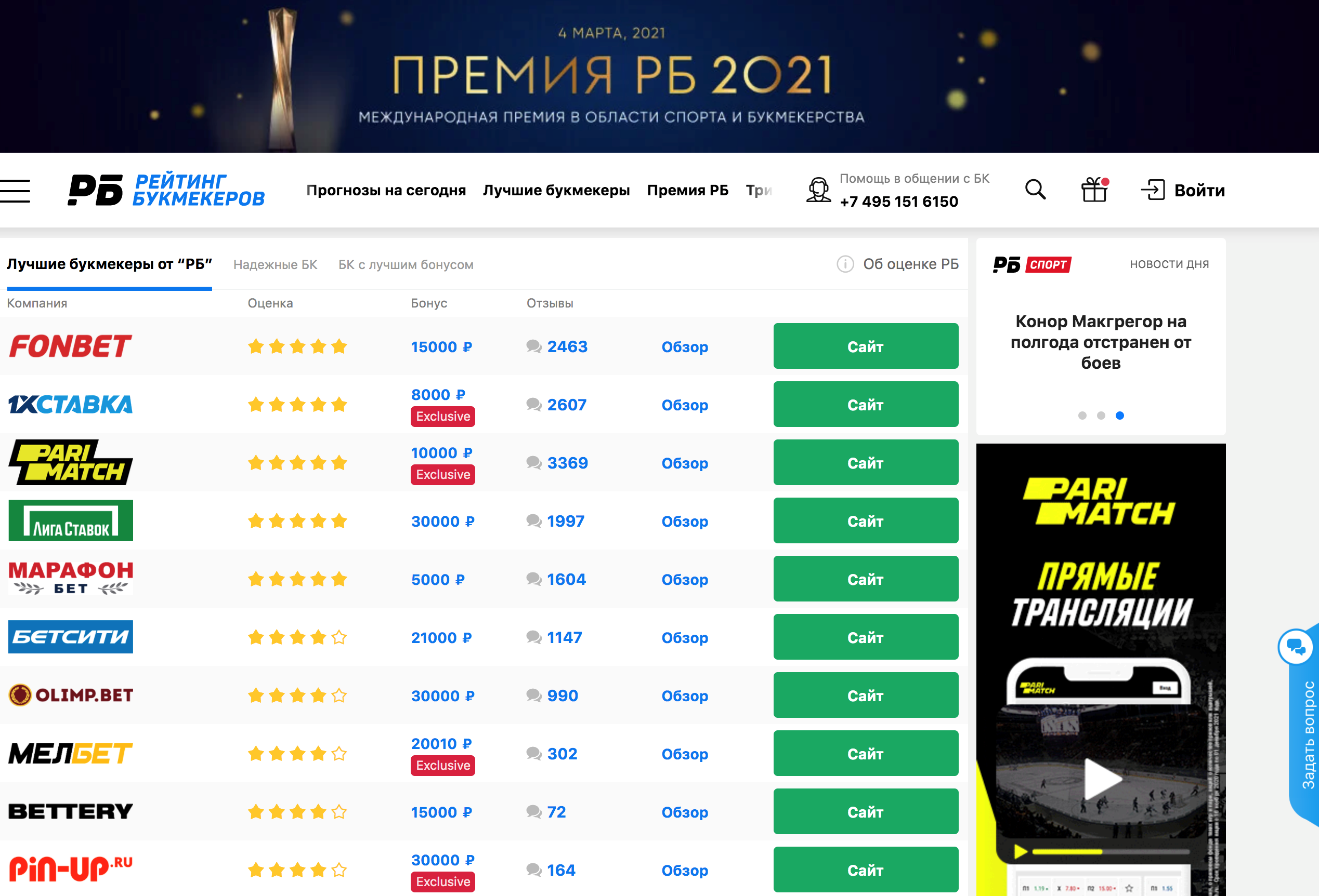 Affiliate Grand Slam - Bookmaker Ratings.ru