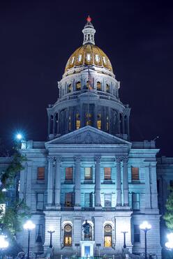 Colorado State Capitol Night