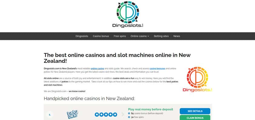 Dingoslots - online Casino in New Zealand