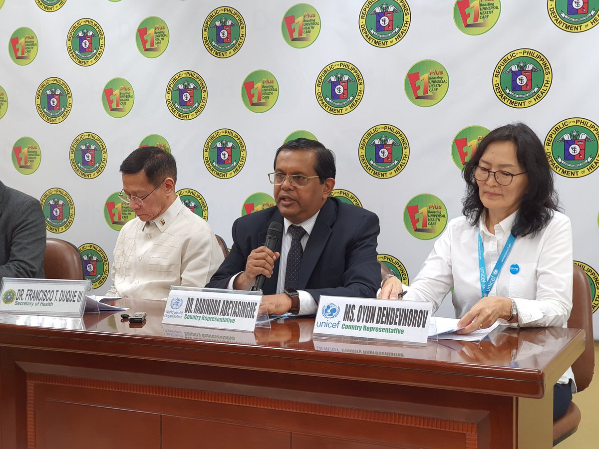 World Health Organization Philippines on Twitter: "WHO Philippines  Representative Dr Rabindra Abeyasinghe: We stand with the DOH and the  Philippine government to respond to this #polio outbreak. We are deeply  concerned of