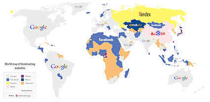 Top websites by country